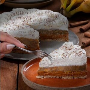 Torta Banoffee Zero Lactose - Zero Adição de Açúcar e 100% Integral
