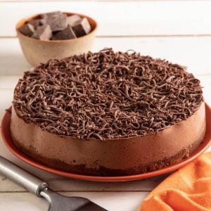 Torta Mousse de Chocolate - Zero Adição de Açúcar e Integral